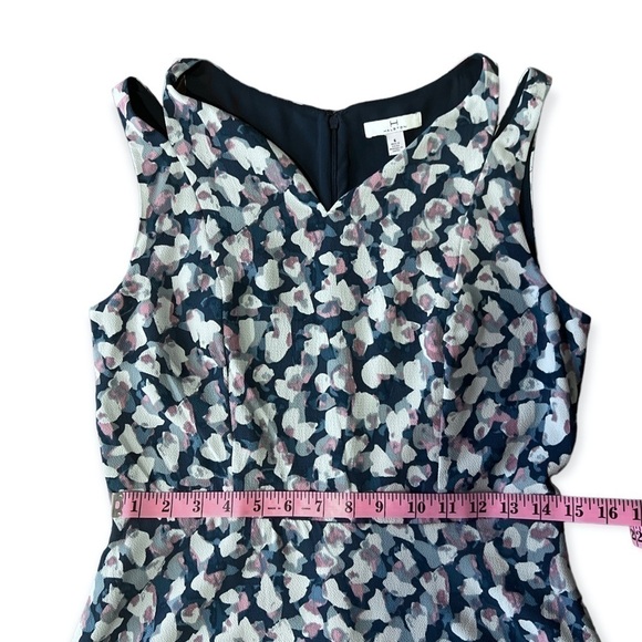 H by Halston Women’s Blue Watercolor High Low Sleeveless Midi Dress, Size 6 - Picture 11 of 11